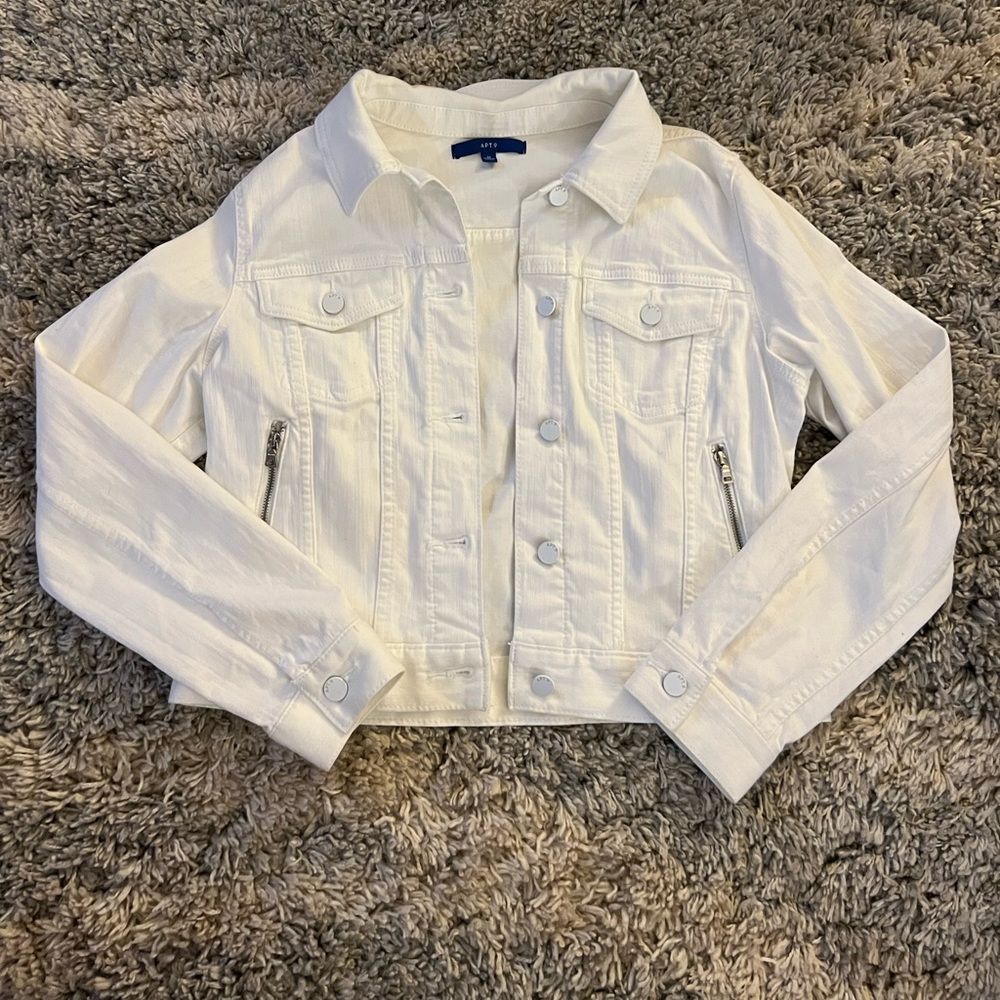 White jean jacket
